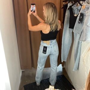 Pulp High Waist Straight Leg Light Blue Jeans 😍